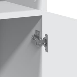 Skříň highboard bílá 80 x 42,5 x 249 cm kompozitní dřevo - obrázek 10