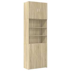 Skříň highboard dub sonoma 80 x 42,5 x 249 cm kompozitní dřevo - obrázek 2