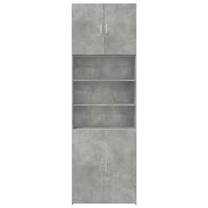 Skříň highboard betonově šedá 80x42,5x249 cm kompozitní dřevo - obrázek 5