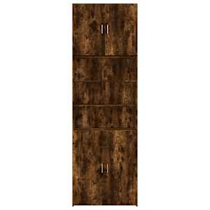 Skříň highboard kouřový dub 80 x 42,5 x 249 cm kompozitní dřevo - obrázek 5