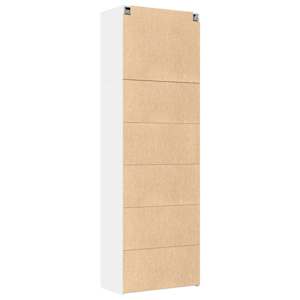 Skříň highboard bílá 80 x 42,5 x 249 cm kompozitní dřevo - obrázek 8