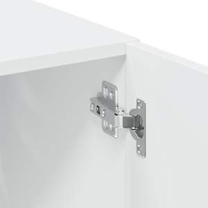 Skříň highboard bílá 80 x 42,5 x 249 cm kompozitní dřevo - obrázek 9