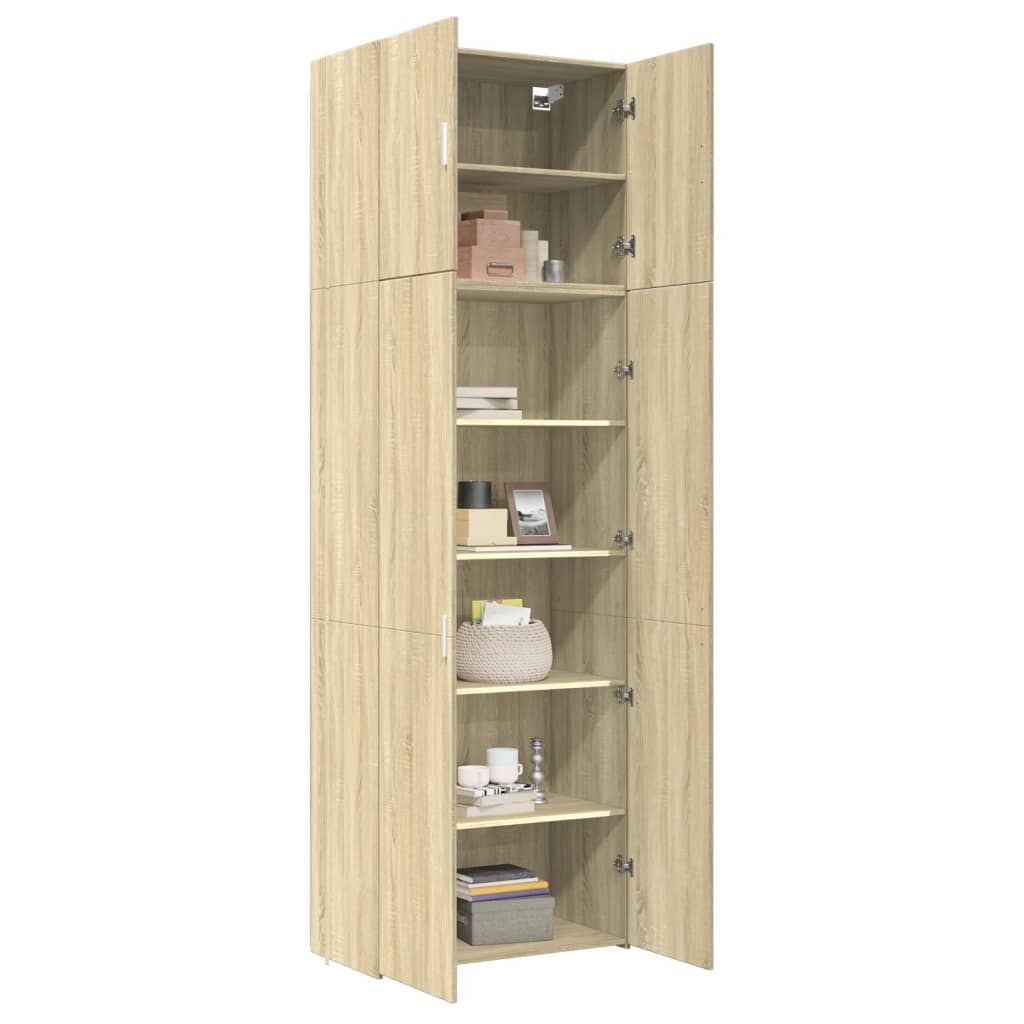 vidaXL Highboard Sonoma Oak 80x42.5x249 cm Engineered Wood