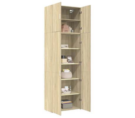 vidaXL Highboard Sonoma Oak 80x42.5x249 cm Engineered Wood