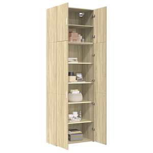 vidaXL Highboard Sonoma Oak 31.5"x16.7"x98" Engineered Wood