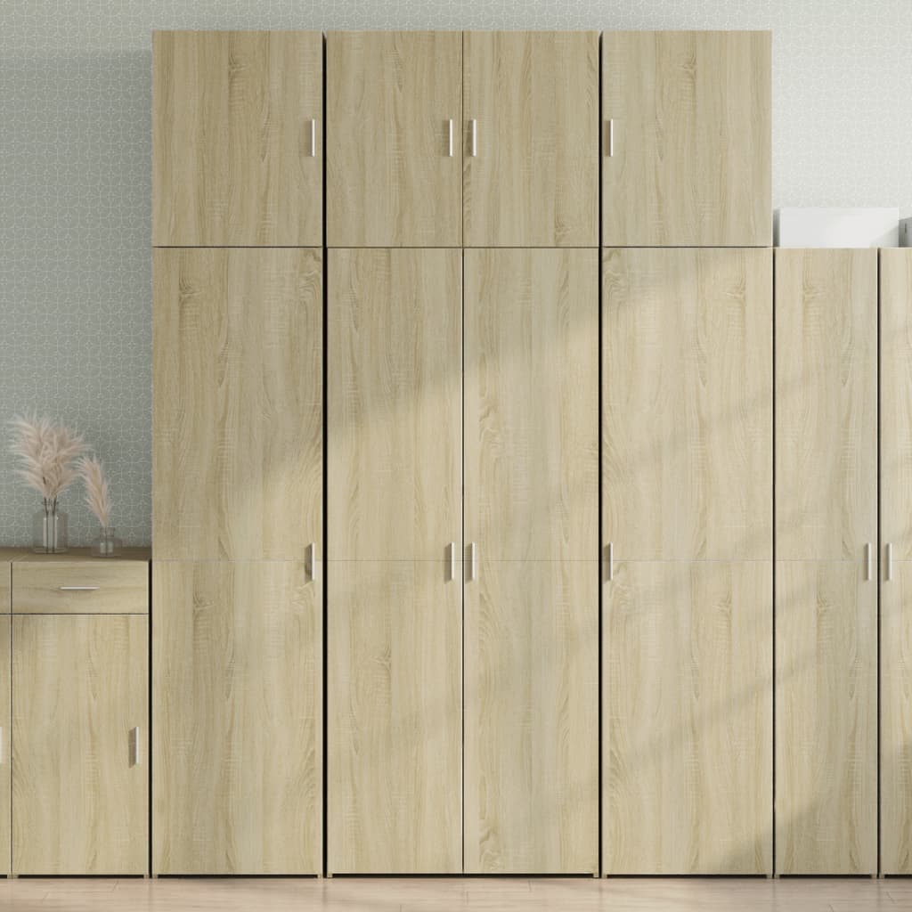 Highboard Sonoma-Eiche 80×42,5×249 cm Holzwerkstoff