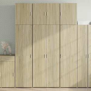 Visoka omara sonoma hrast 80x42,5x249 cm inženirski les