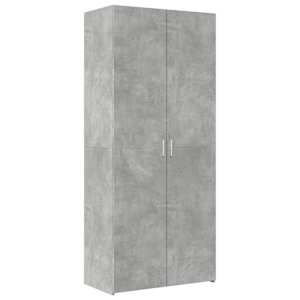 Skříň highboard betonově šedá 80x42,5x249 cm kompozitní dřevo - obrázek 4