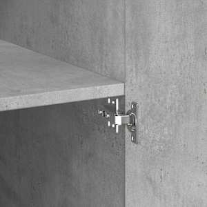 Skříň highboard betonově šedá 80x42,5x249 cm kompozitní dřevo - obrázek 10