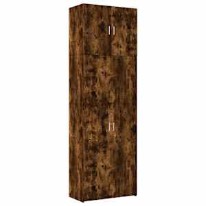 Skříň highboard kouřový dub 80 x 42,5 x 249 cm kompozitní dřevo - obrázek 2