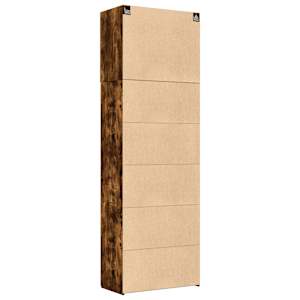 Skříň highboard kouřový dub 80 x 42,5 x 249 cm kompozitní dřevo - obrázek 8