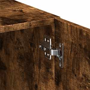 Skříň highboard kouřový dub 80 x 42,5 x 249 cm kompozitní dřevo - obrázek 9
