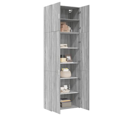 vidaXL Highboard Grey Sonoma 80x42.5x249 cm Engineered Wood