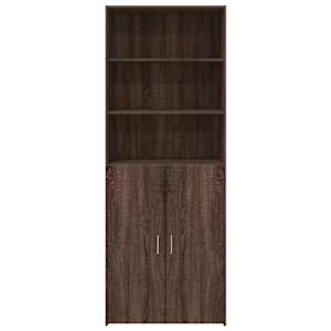 Skříň highboard hnědý dub 70 x 42,5 x 185 cm kompozitní dřevo - obrázek 3