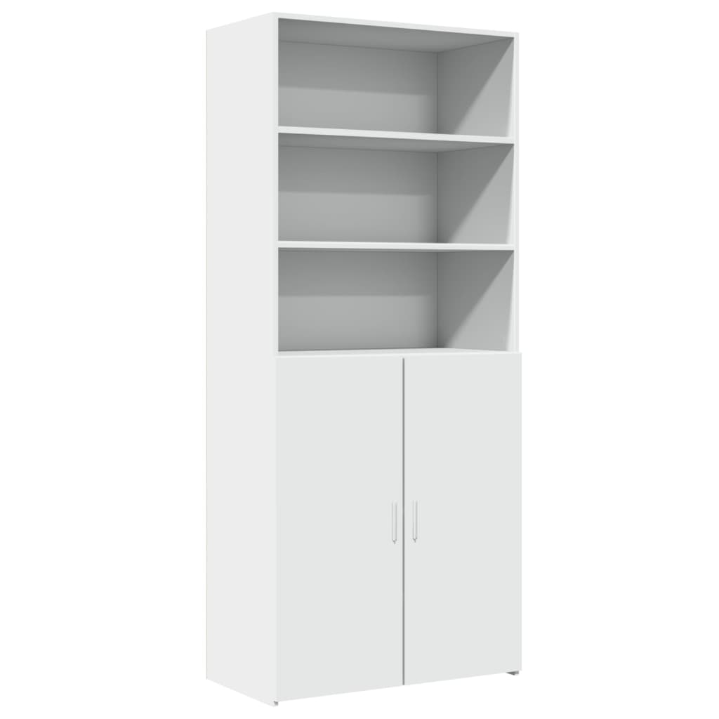 vidaXL Skříň highboard bílá 80 x 42,5 x 185 cm kompozitní dřevo