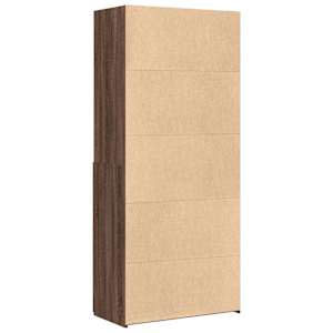 Skříň highboard hnědý dub 80 x 42,5 x 185 cm kompozitní dřevo - obrázek 6