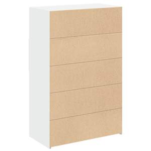 Skříň highboard bílá 80 x 42,5 x 124 cm kompozitní dřevo - obrázek 6
