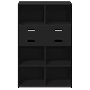 Skříň highboard černá 80 x 42,5 x 124 cm kompozitní dřevo - obrázek 4
