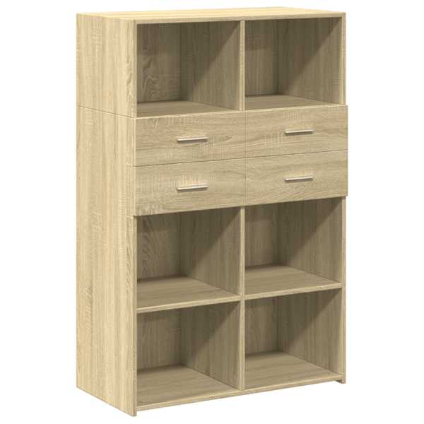 vidaXL k&otilde;rge kapp, Sonoma tamm, 80x42,5x124 cm tehispuit