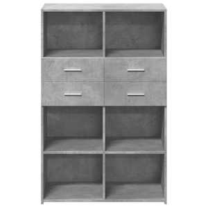 Skříň highboard betonově šedá 80x42,5x124 cm kompozitní dřevo - obrázek 4