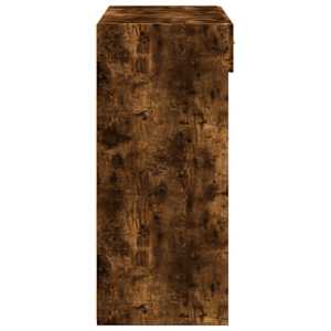 Skříň highboard kouřový dub 80 x 42,5 x 124 cm kompozitní dřevo - obrázek 5