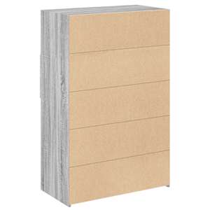 Skříň highboard šedá sonoma 80 x 42,5 x 124 cm kompozitní dřevo - obrázek 6
