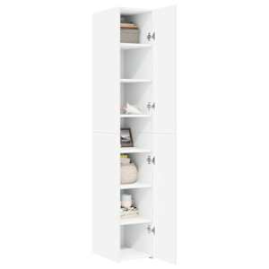 Skříň highboard bílá 30 x 42,5 x 185 cm kompozitní dřevo - obrázek 7