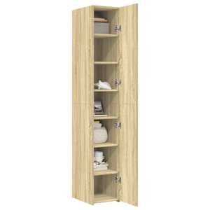 Skříň highboard dub sonoma 30 x 42,5 x 185 cm kompozitní dřevo - obrázek 7