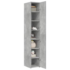 Skříň highboard betonově šedá 30x42,5x185 cm kompozitní dřevo - obrázek 7