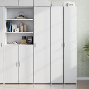 Skříň highboard bílá 40 x 42,5 x 185 cm kompozitní dřevo - obrázek 1