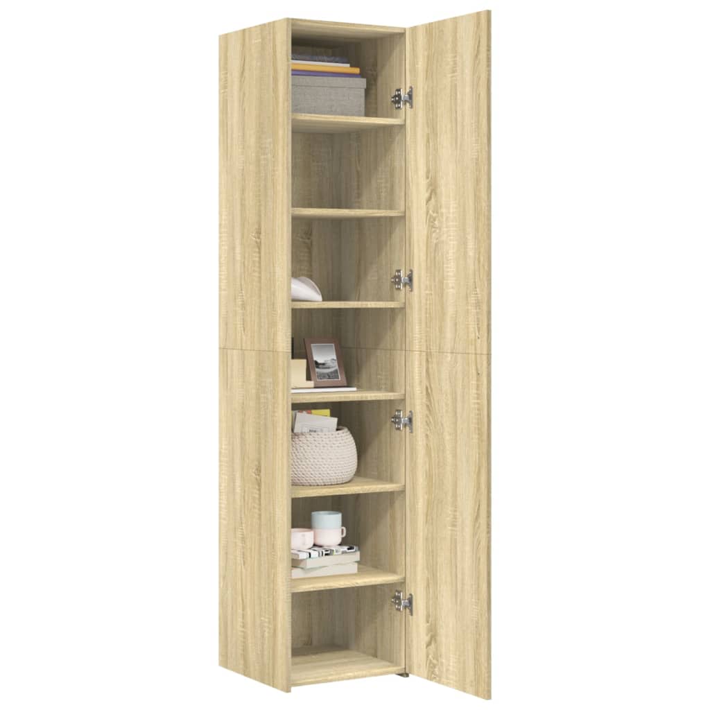 Thumbnail - vidaXL Highboard Sonoma-Eiche 40x42,5x185 cm Holzwerkstoff