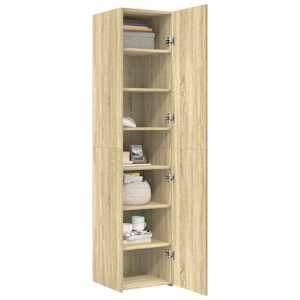 Skříň highboard dub sonoma 40 x 42,5 x 185 cm kompozitní dřevo - obrázek 3
