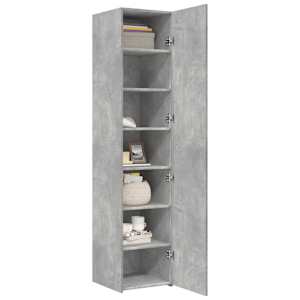 Skříň highboard betonově šedá 40x42,5x185 cm kompozitní dřevo - obrázek 7