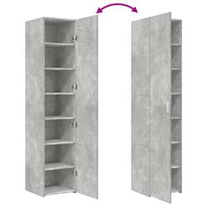 Skříň highboard betonově šedá 40x42,5x185 cm kompozitní dřevo - obrázek 8