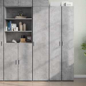 Skříň highboard betonově šedá 40x42,5x185 cm kompozitní dřevo - obrázek 1