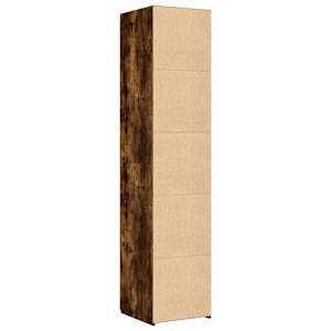 Skříň highboard kouřový dub 40 x 42,5 x 185 cm kompozitní dřevo - obrázek 6