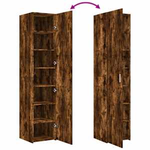 Skříň highboard kouřový dub 40 x 42,5 x 185 cm kompozitní dřevo - obrázek 7