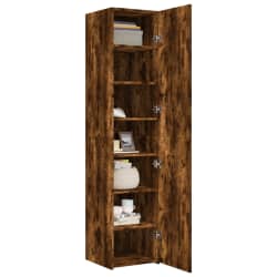 vidaXL Buffet haut ch&ecirc;ne fum&eacute; 40x42,5x185 cm bois d'ing&eacute;nierie