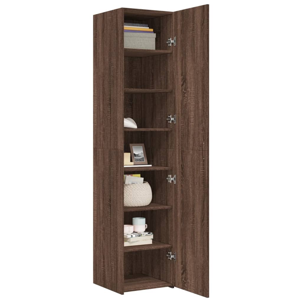 Thumbnail - vidaXL Highboard Braun Eichen-Optik 40x42,5x185 cm Holzwerkstoff
