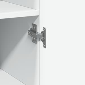Skříň highboard bílá 45 x 42,5 x 185 cm kompozitní dřevo - obrázek 7