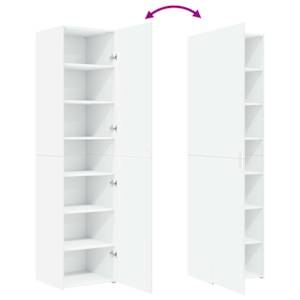 Skříň highboard bílá 45 x 42,5 x 185 cm kompozitní dřevo - obrázek 8