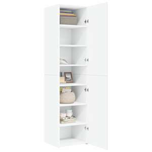 Skříň highboard bílá 45 x 42,5 x 185 cm kompozitní dřevo - obrázek 3