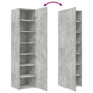 Skříň highboard betonově šedá 45x42,5x185 cm kompozitní dřevo - obrázek 7