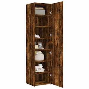 Skříň highboard kouřový dub 45 x 42,5 x 185 cm kompozitní dřevo - obrázek 7