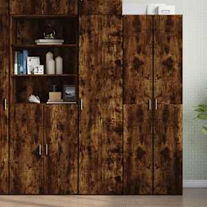 Skříň highboard kouřový dub 45 x 42,5 x 185 cm kompozitní dřevo - obrázek 1