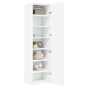 Skříň highboard bílá 50 x 42,5 x 185 cm kompozitní dřevo - obrázek 3