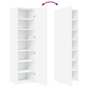 Skříň highboard bílá 50 x 42,5 x 185 cm kompozitní dřevo - obrázek 7