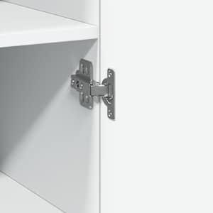 Skříň highboard bílá 50 x 42,5 x 185 cm kompozitní dřevo - obrázek 8