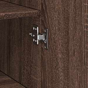 Skříň highboard hnědý dub 50 x 42,5 x 185 cm kompozitní dřevo - obrázek 8