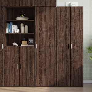 Skříň highboard hnědý dub 50 x 42,5 x 185 cm kompozitní dřevo